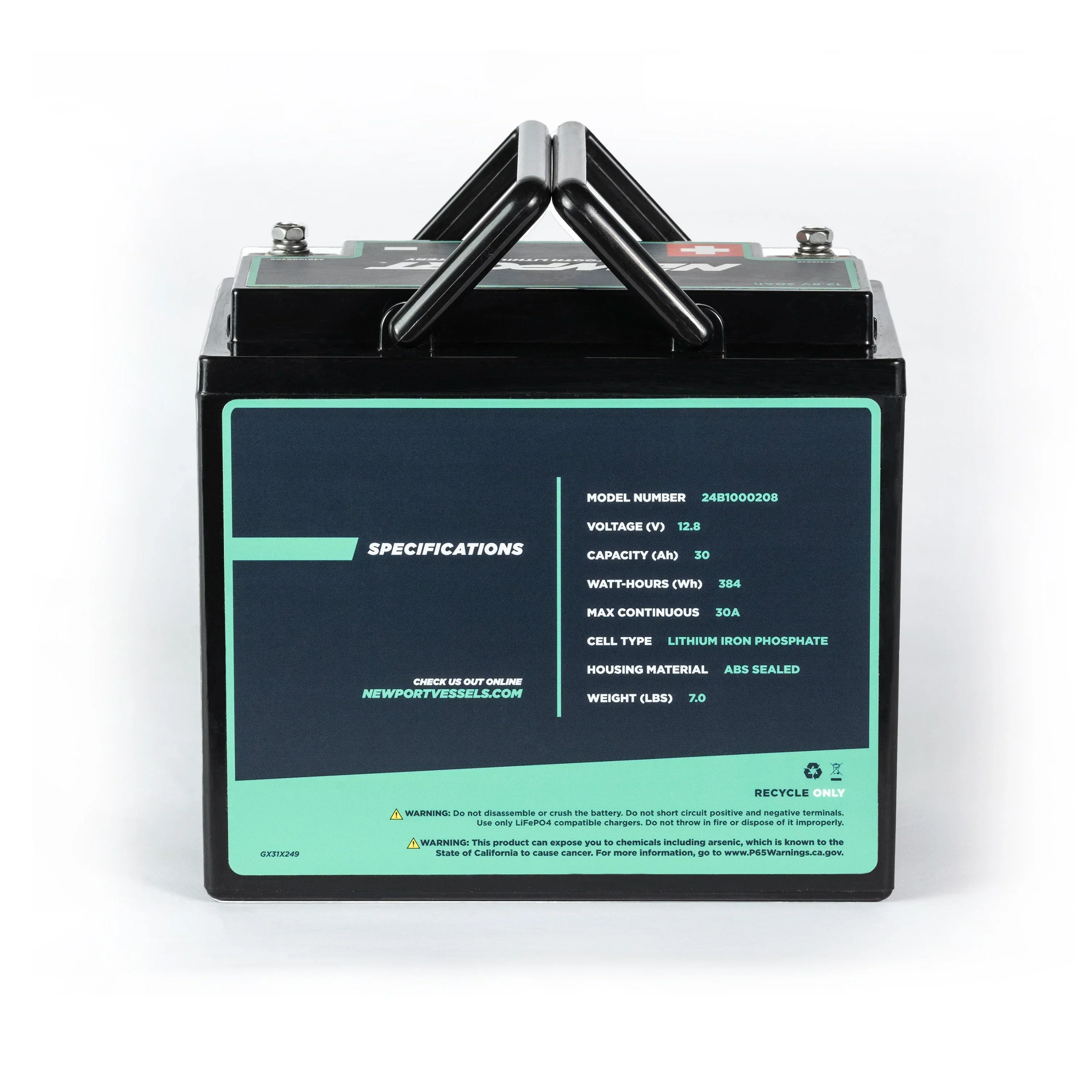 12V 30Ah Lithium LiFePO4 Battery - Image 4