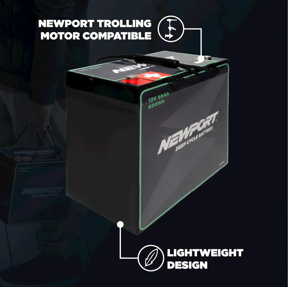12V 50Ah Deep Cycle Marine Battery - Image 12