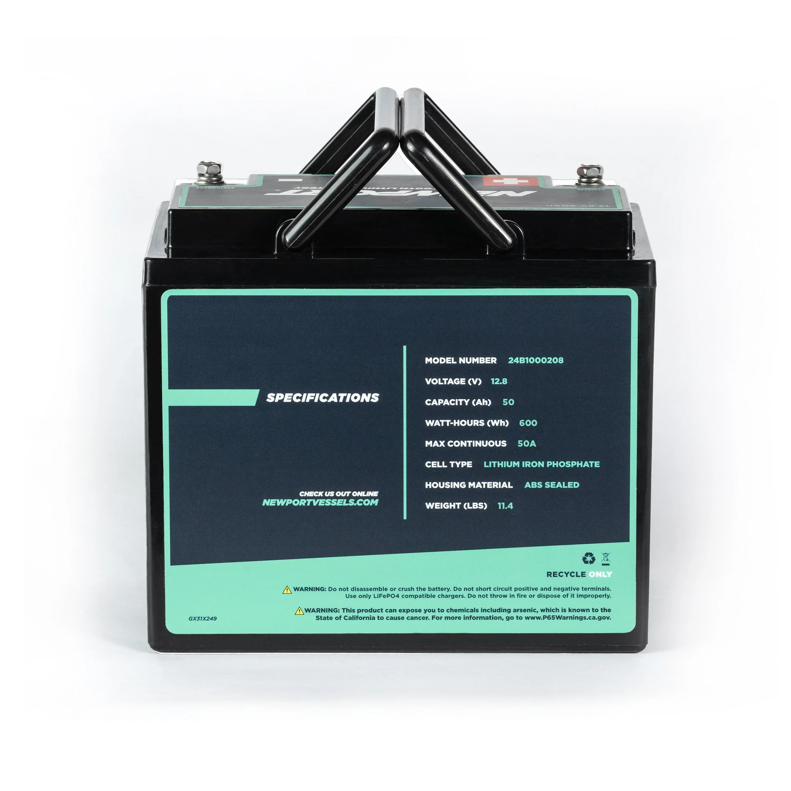 12V 50Ah Lithium LiFePO4 Battery - Image 4