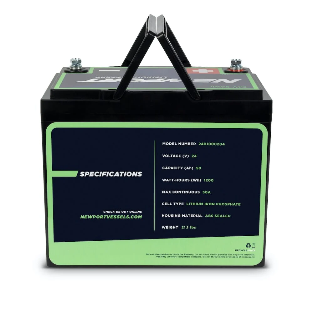 24V 50Ah Lithium LiFePO4 Battery - Image 3