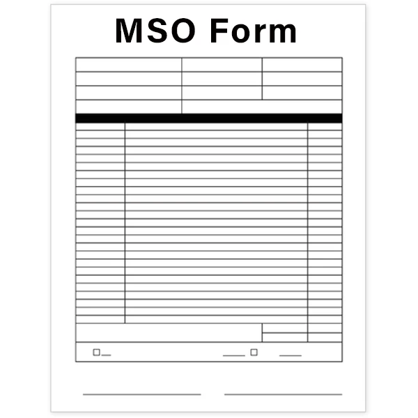 Replacement MSO Form